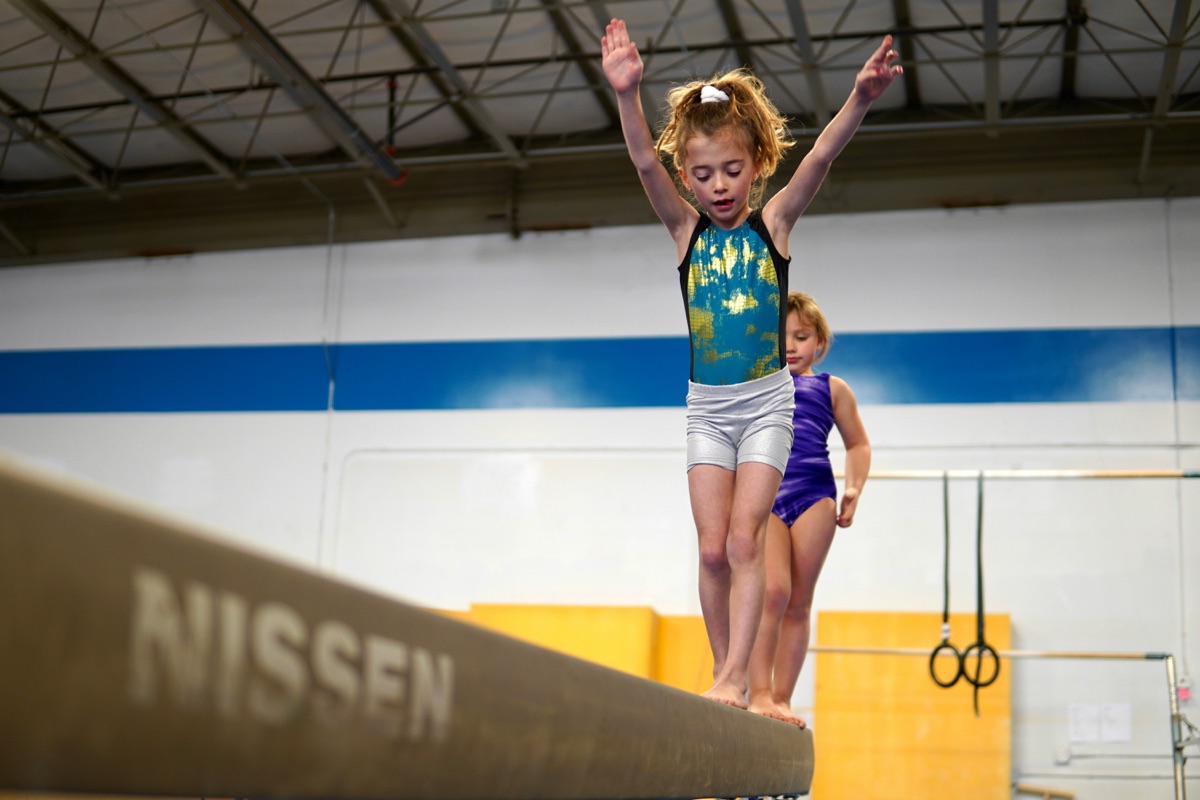 Gymnastics, a youth program we partner with